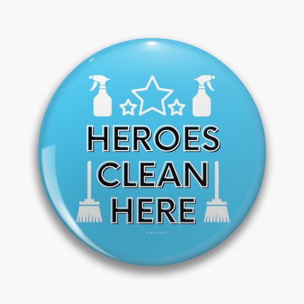 Item preview, Heroes Clean Here Broom Spray Bottle Fun Housekeeping Lady Gifts designed and sold by SavvyCleaner.