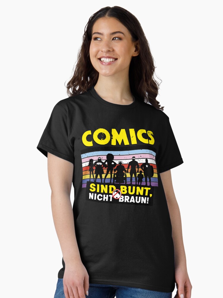 Thumbnail 2 von 7, Classic T-Shirt, Comics sind bunt! designt und verkauft von Yellocatbean.