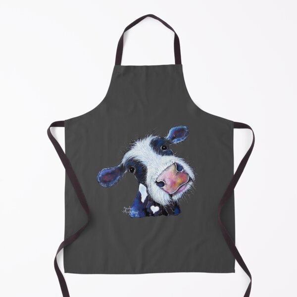 Item preview, COW PRiNT ' BERTHA BEETROOT oN GReY ' BY SHiRLeY MacARTHuR designed and sold by Shirley MacArthur Art.