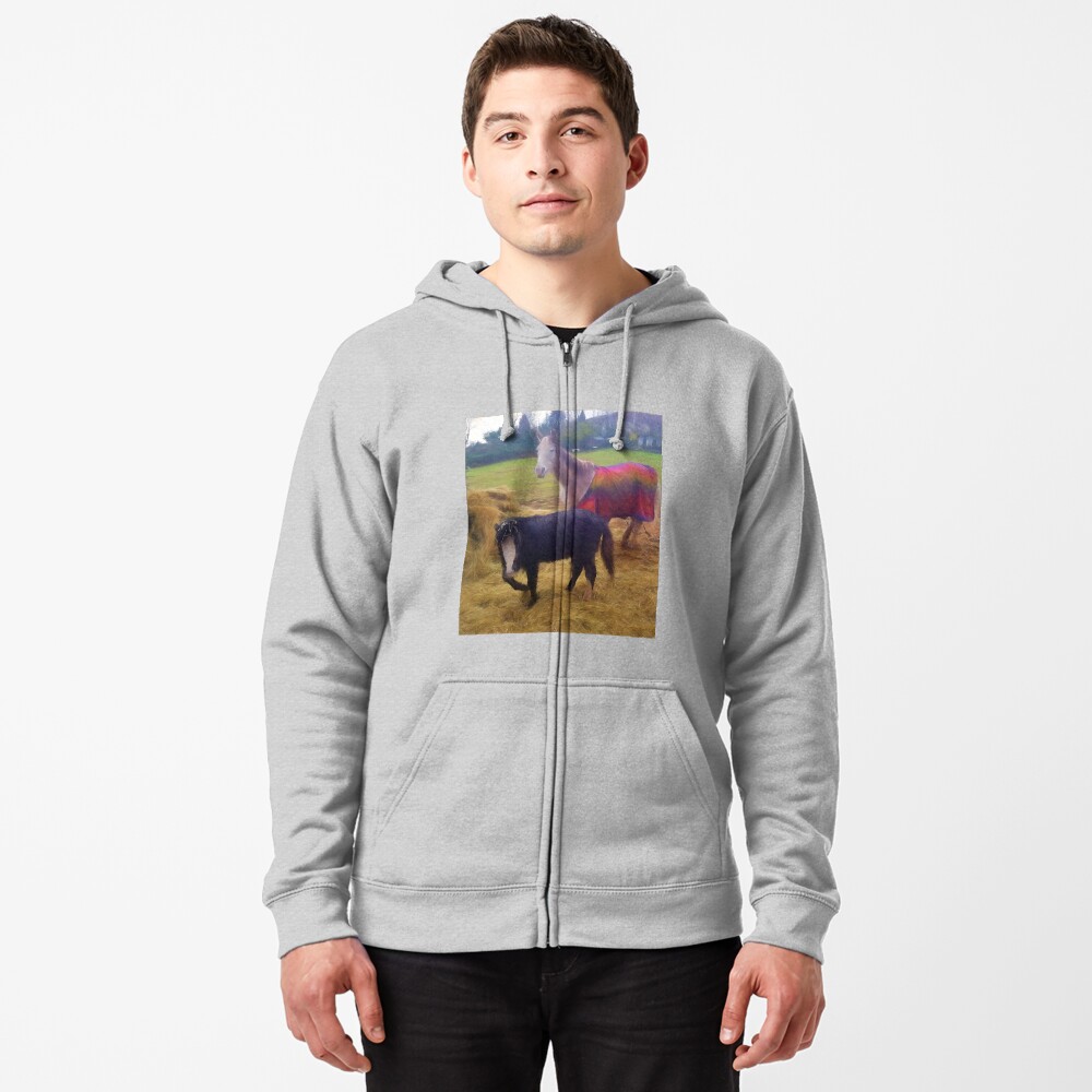 Ponies Zipped Hoodie