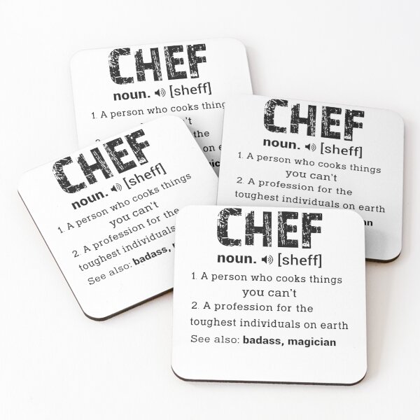 Item preview, Chef Noun Sheff A Person Who Cooks Things You Cant A Profess designed and sold by SusanneVogler.