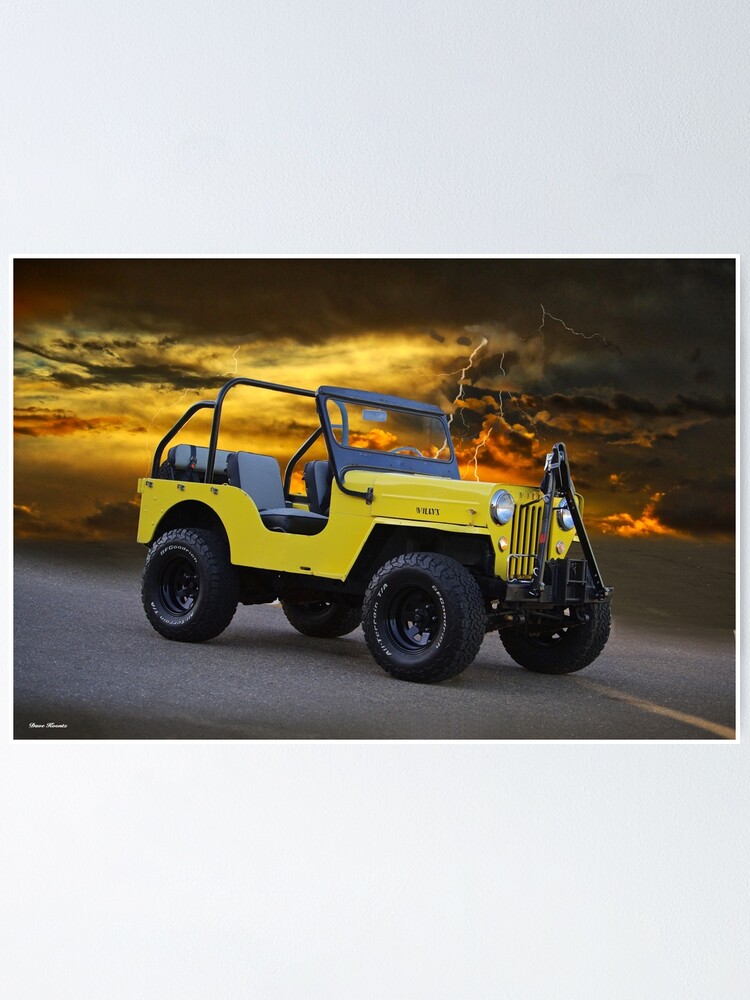 Alternate view of Willys 'Vintage Off-Road' Vehicle Poster