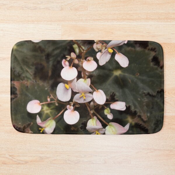 Item preview, small pink flowers with a yellow center on a background of dark green foliage designed and sold by nataliavavilina.