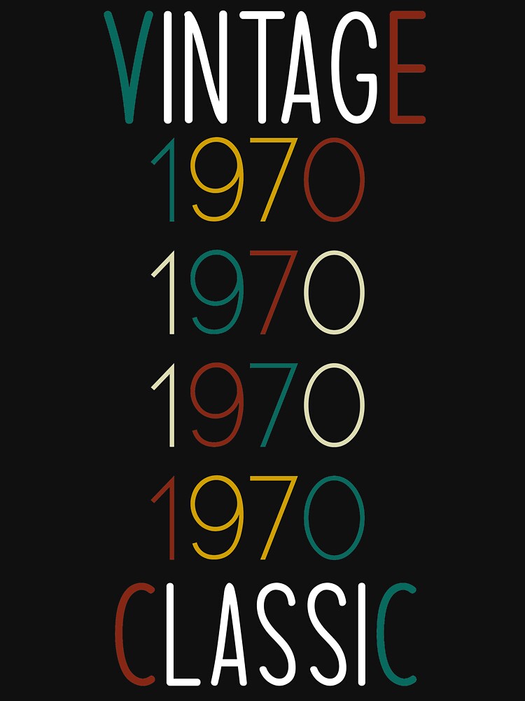 VINTAGE 1970 CLASSIC T-SHIRT by buxala