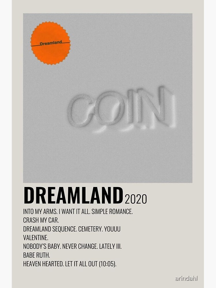 "coin dreamland poster 2" Sticker for Sale by arindahl Redbubble