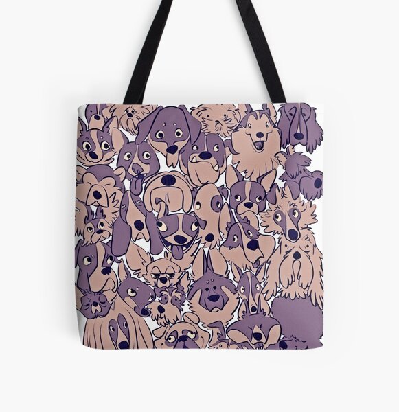 pattern pile tote bags