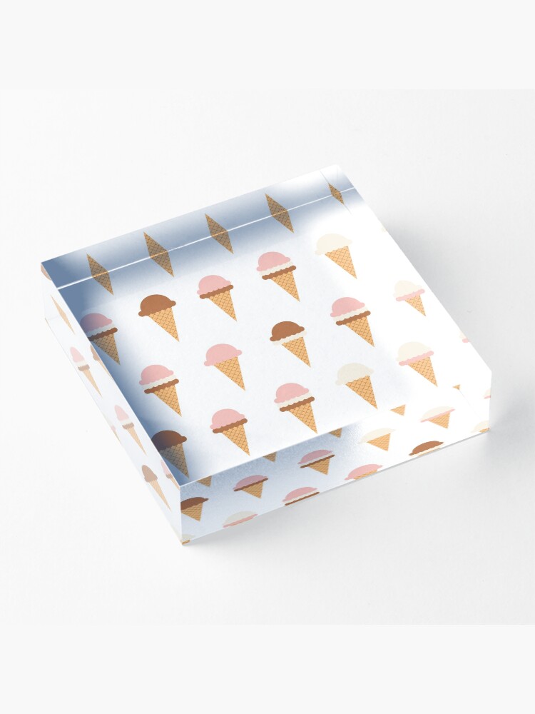 Alternate view of Multiple Ice-creams Acrylic Block
