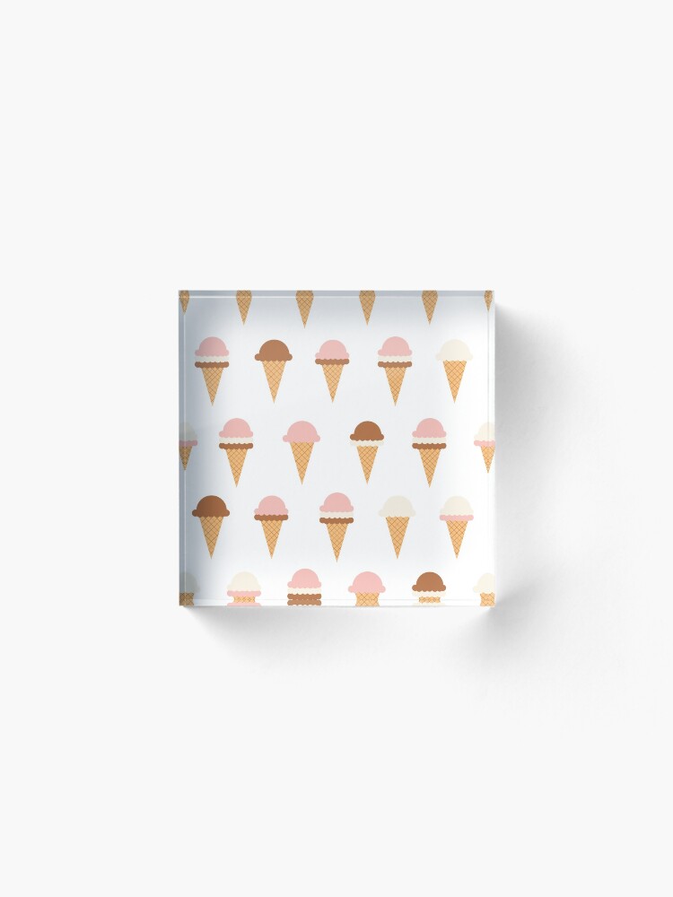 Alternate view of Multiple Ice-creams Acrylic Block