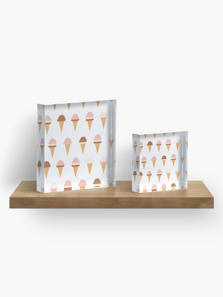 Alternate view of Multiple Ice-creams Acrylic Block