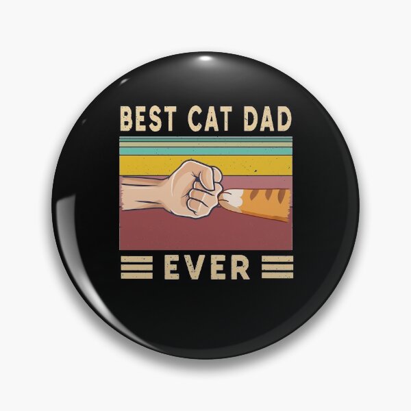 Item preview, Vintage Best Cat Dad Ever T-Shirt Cat Dad Gift T-Shirt designed and sold by NDTStore.