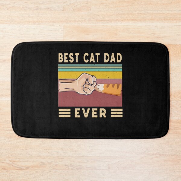 Item preview, Vintage Best Cat Dad Ever T-Shirt Cat Dad Gift T-Shirt designed and sold by NDTStore.
