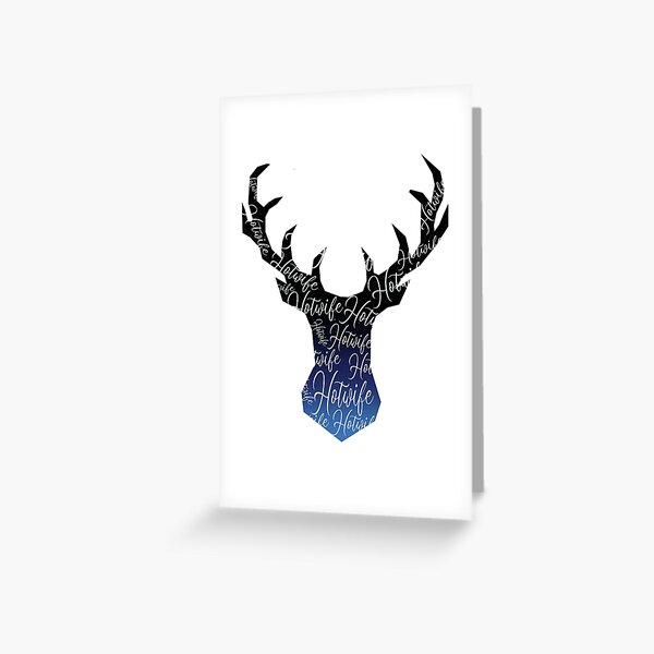 My Night sky Stag Hotwife Greeting Card