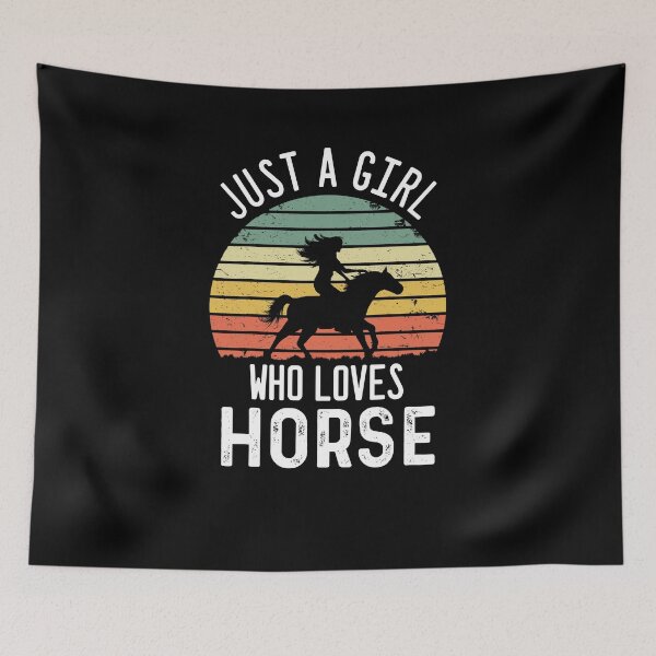 Item preview, Womens Just A Girl Who Loves Horse - Funny Best Gift Ideas Girl Mothers Day Birthday designed and sold by NDTStore.