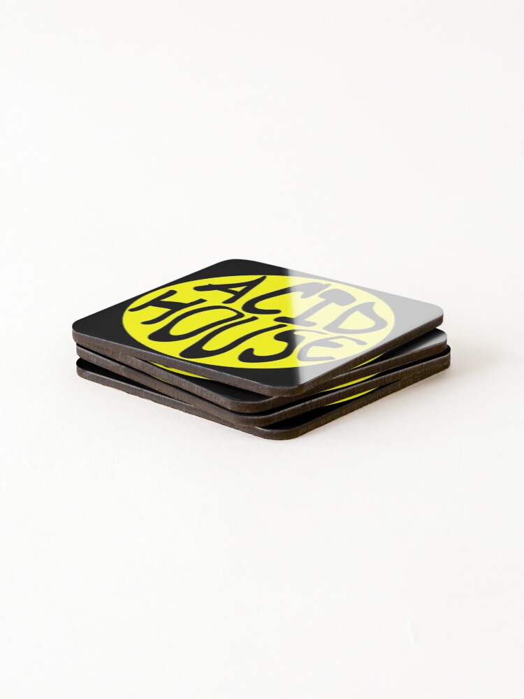 Thumbnail 4 of 5, Coasters (Set of 4), Acid House designed and sold by RolikaPod.