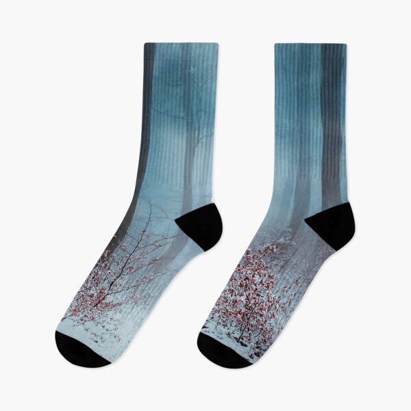 Item preview, Winter Mood - Magical Forest on a Winter Day designed and sold by Dyrk Wyst Redbubble Shop.
