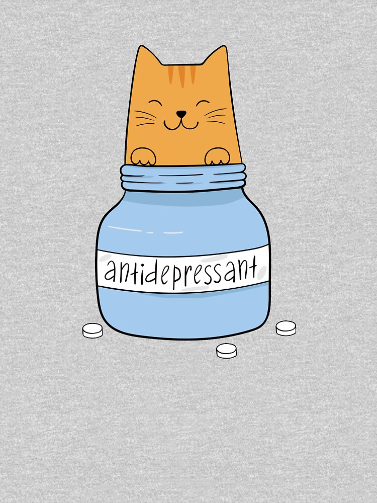Cat antidepressant. Cat lover. by IrinaOstapenko
