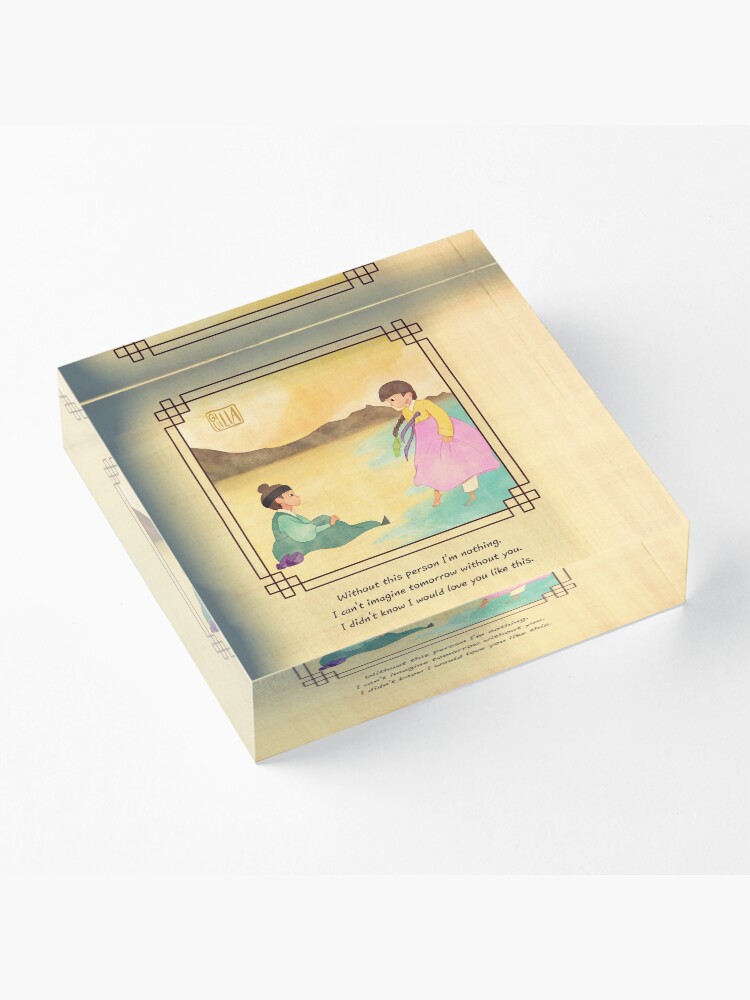 Alternate view of my heart in your eyes 36 Acrylic Block