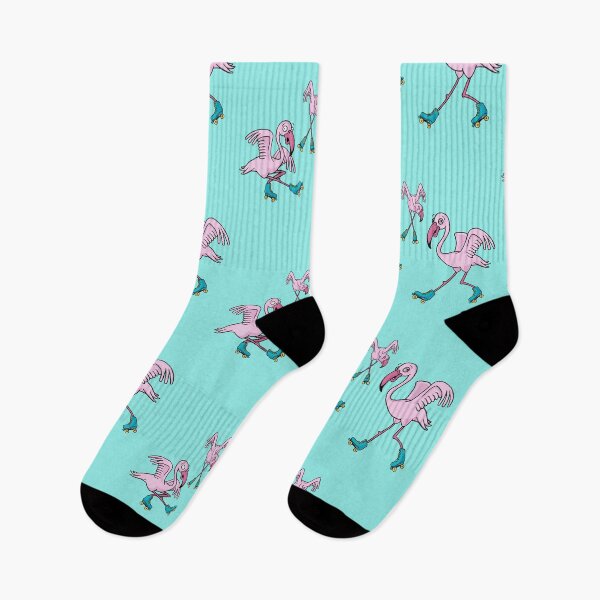 Item preview, Rollerskating Funky Flamingos designed and sold by johnnycalta.