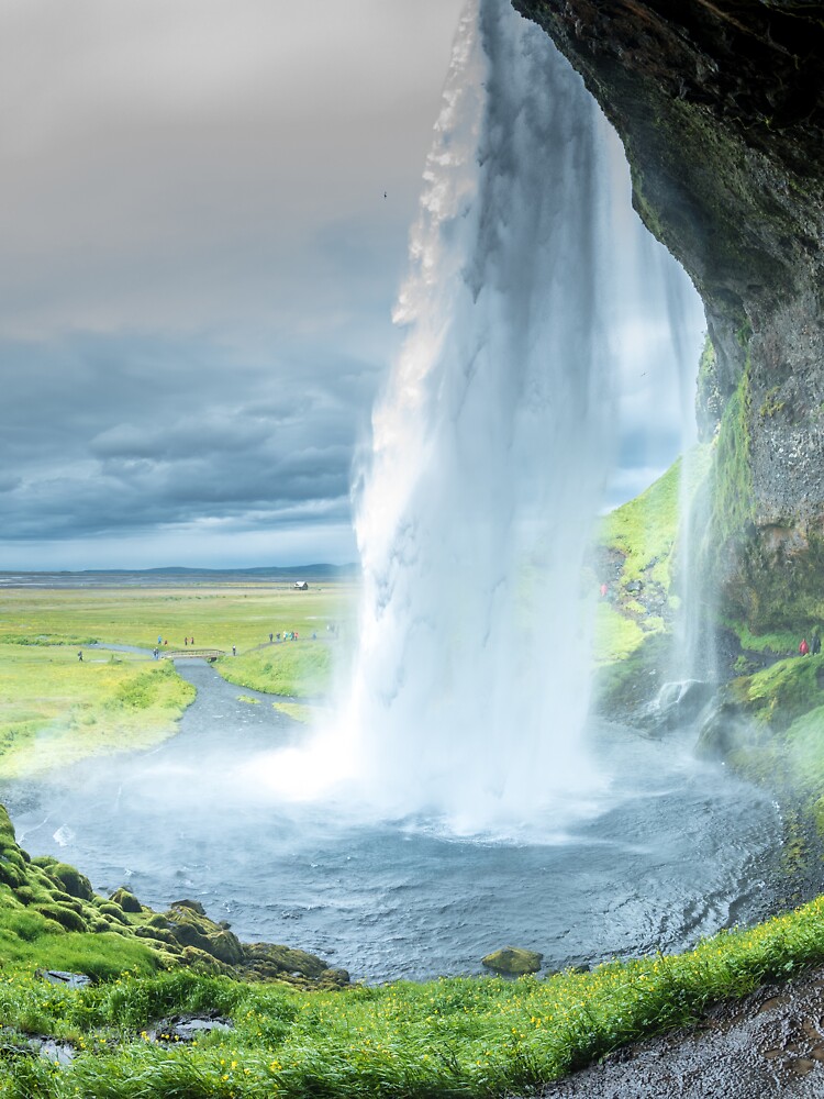 Iceland Waterfall Landscape by Rittichai