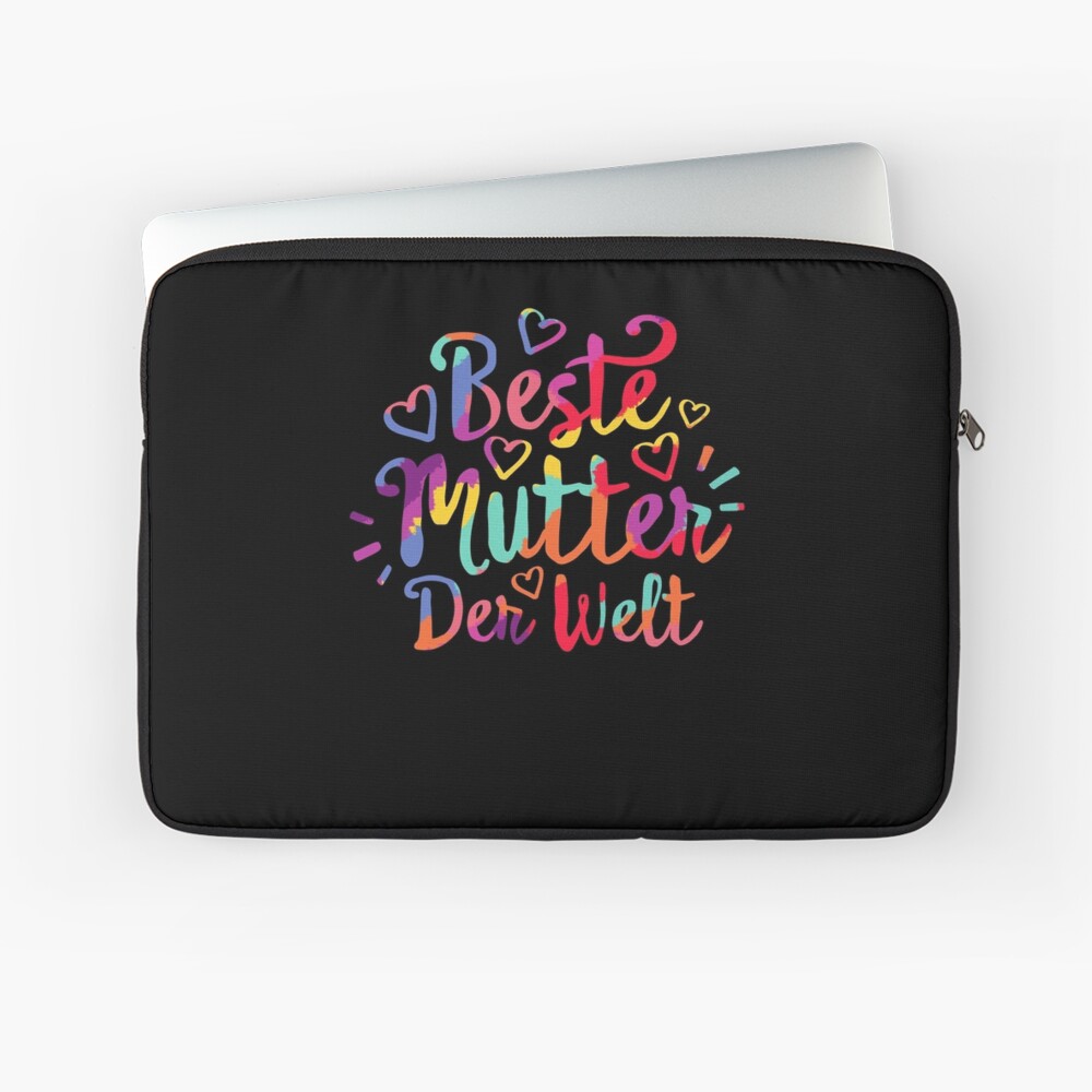 Beste Mutter der Welt Tshirt Mama mütter Muttertag Geschenk zum Geburt Geschenk für Frauen Laptop Sleeve