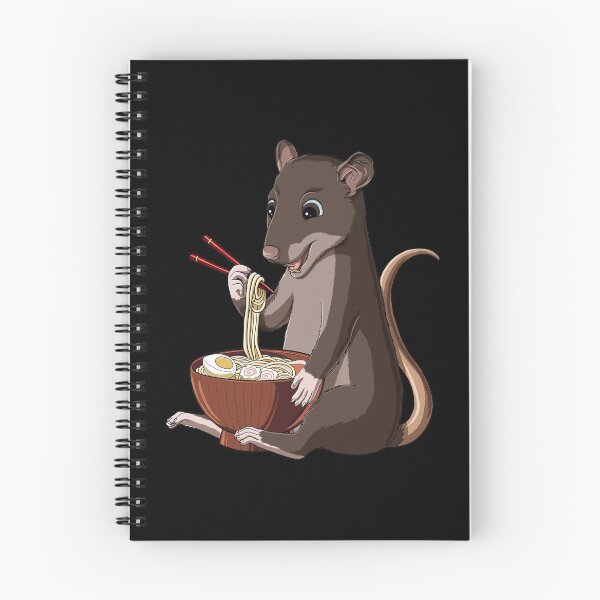 Item preview, Rat eats Japanese Ramen Noodles designed and sold by UpYourSelf.