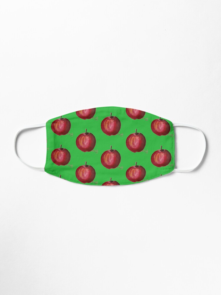 Alternate view of Big red Apple Mask
