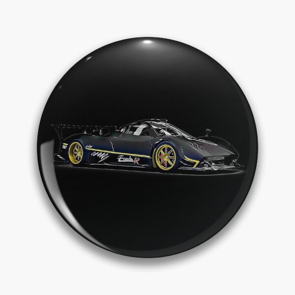 Item preview, Pagani Zonda R Supercar Racing Cartoon Black designed and sold by Auto-Prints.