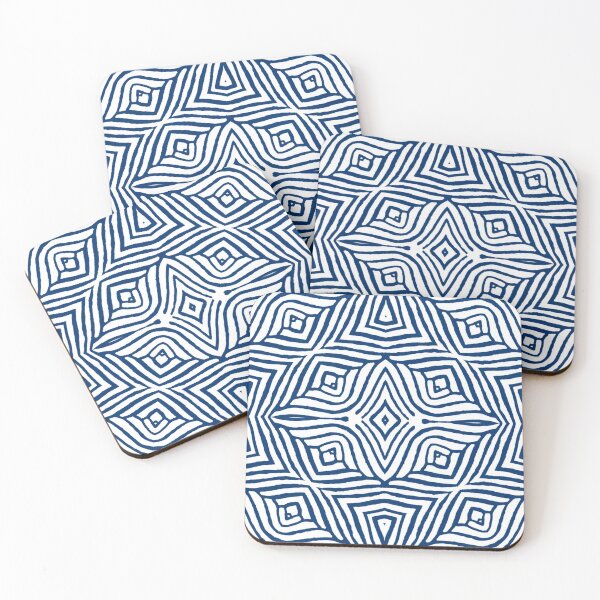 Item preview, Abstract ethnic blue ormanent designed and sold by kostolom3000.