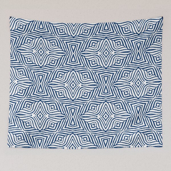 Item preview, Abstract ethnic blue ormanent designed and sold by kostolom3000.