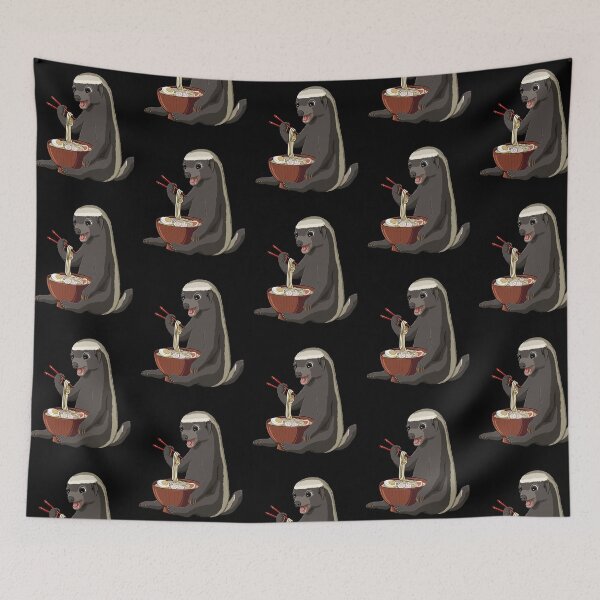 Item preview, Honey Badger eats Japanese Ramen Noodles designed and sold by UpYourSelf.