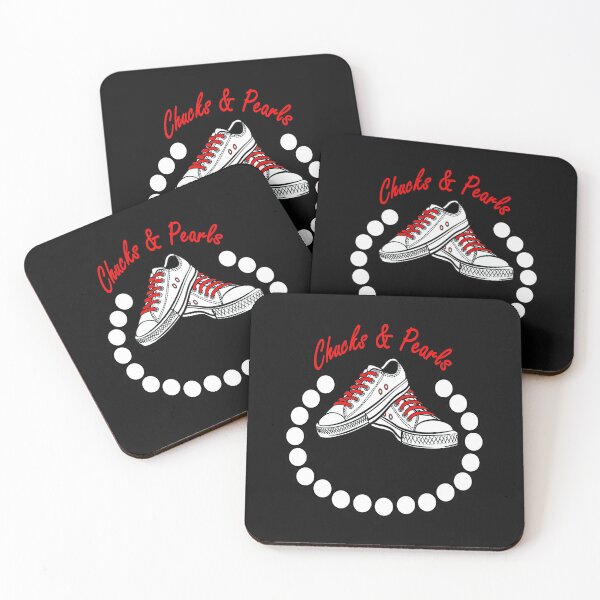 Item preview, Chucks and Pearls Funny Teacher Vintage Valentine Apparel Gift 2021 Retro designed and sold by JOE4SHOP.