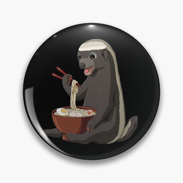 Item preview, Honey Badger eats Japanese Ramen Noodles designed and sold by UpYourSelf.