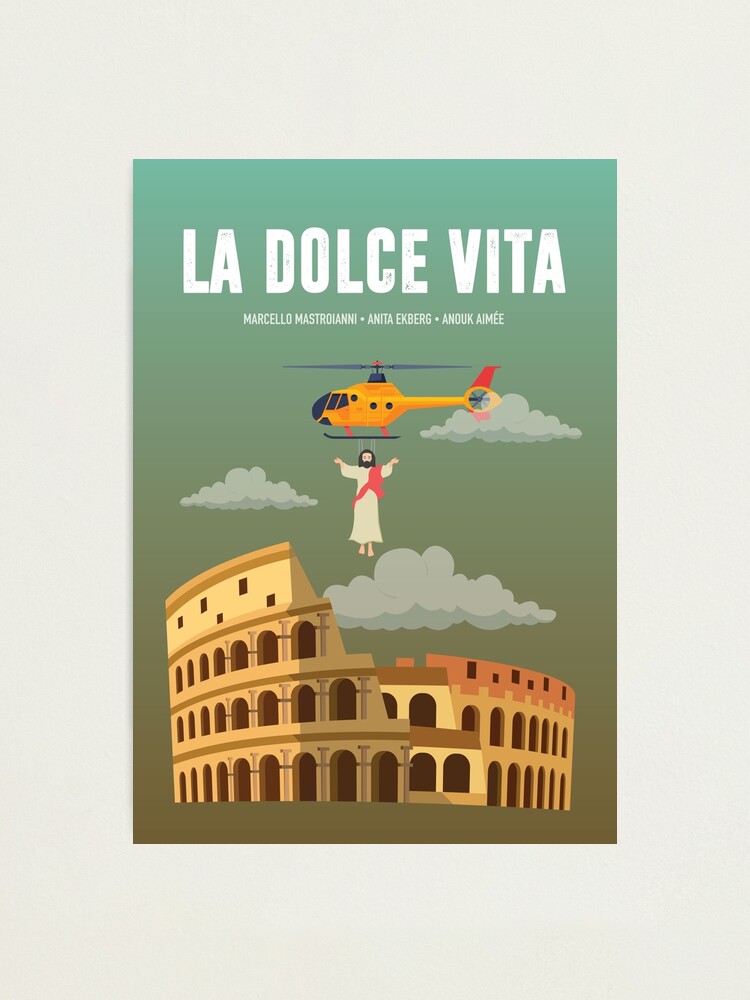Alternate view of La Dolce Vita - Alternative Movie Poster Photographic Print