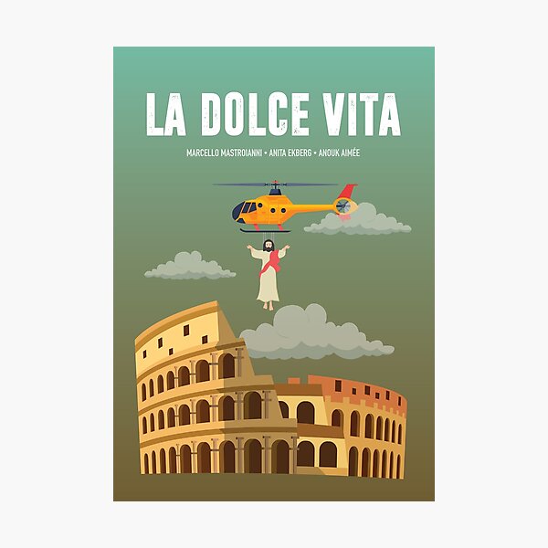La Dolce Vita - Alternative Movie Poster Photographic Print