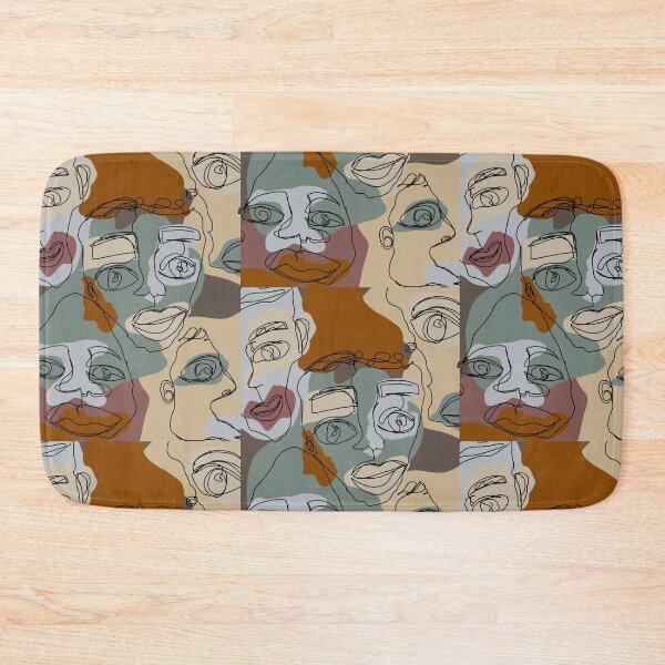 Item preview, Abstract Faces line art Neutral  designed and sold by soqhiee.