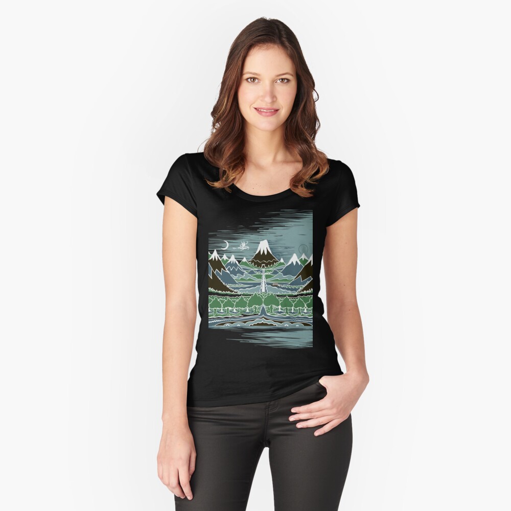 Item preview, Fitted Scoop T-Shirt designed and sold by Designwebjae.