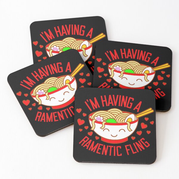 Item preview, I'm Having A Ramentic Fling - Funny Ramen Noodles Valentine designed and sold by bonmotto.