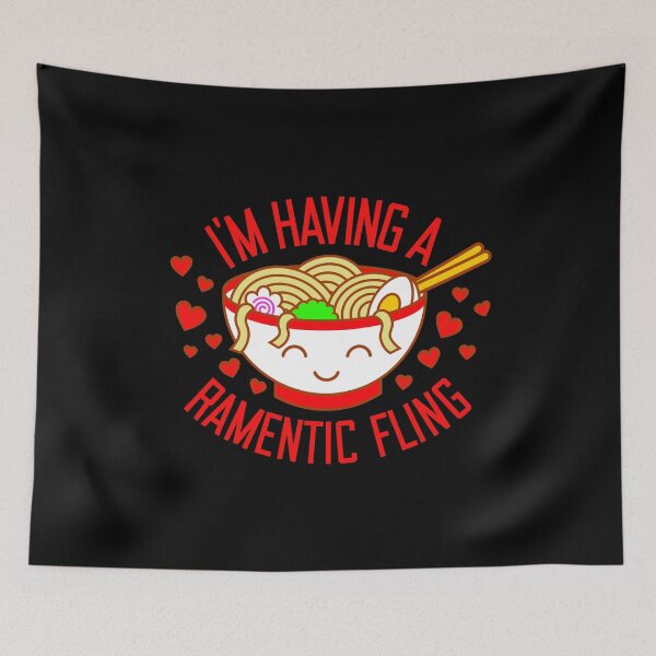 Item preview, I'm Having A Ramentic Fling - Funny Ramen Noodles Valentine designed and sold by bonmotto.