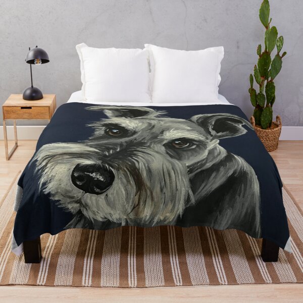 Item preview, Schnauzer dog art full face pets dogs cute sweet puppy designed and sold by Coolstuff4you71.