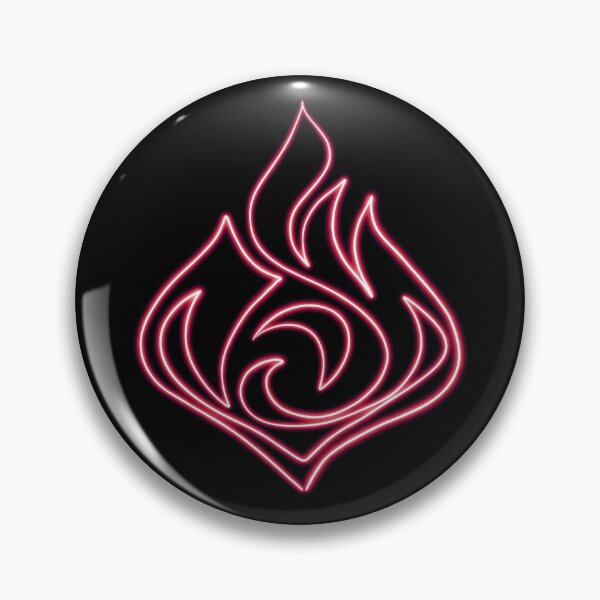 Item preview, Genshin Impact - Pyro Logo  designed and sold by twitchleah.
