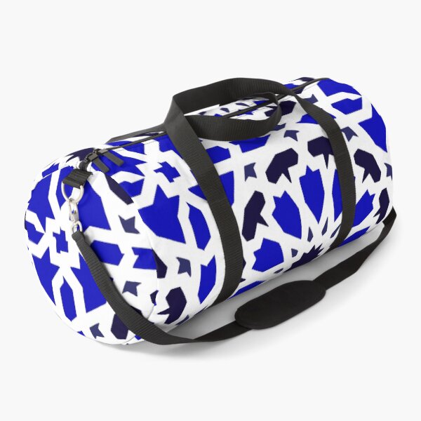 Item preview, Blue marine arabic tile pattern - white background  designed and sold by wiwiart.