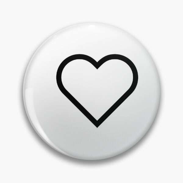 Smiley Heart, Emoji Pin