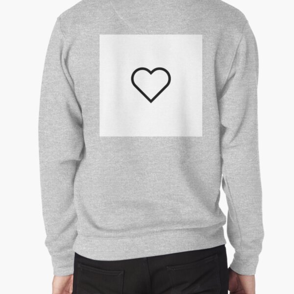 Smiley Heart, Emoji Pullover Sweatshirt