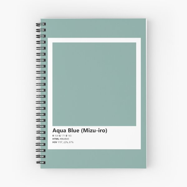 Item preview, Color Swatch/Card (Aqua Blue Mizu-iro) designed and sold by Pestorian.