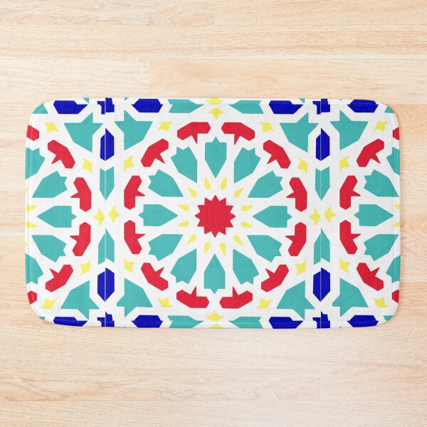 Item preview, Colorful arabic tile pattern - white background  designed and sold by wiwiart.