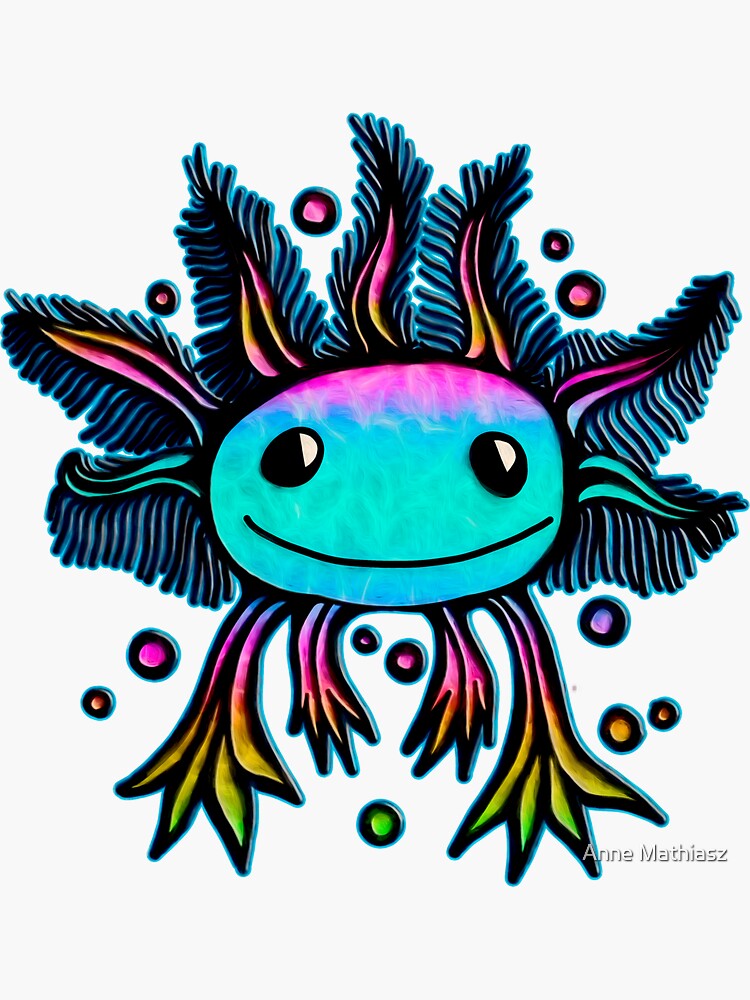 Kaleidoscope: Axolotls & Friends Coloring Set with Lap Desk