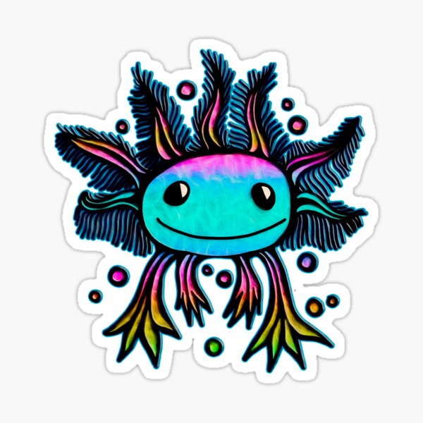 Item preview, Axolotl, kawaii, cute, exotic, animal designed and sold by boom-art.