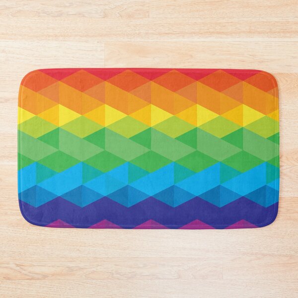 Item preview, Rainbow Diamond Shapes Geometric Abstract Multicolored Pattern  designed and sold by patternsoup.