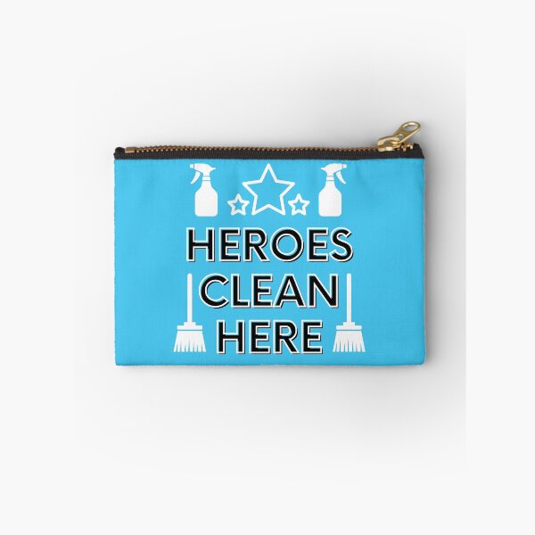 Item preview, Heroes Clean Here Broom Spray Bottle Fun Housekeeping Lady Gifts designed and sold by SavvyCleaner.