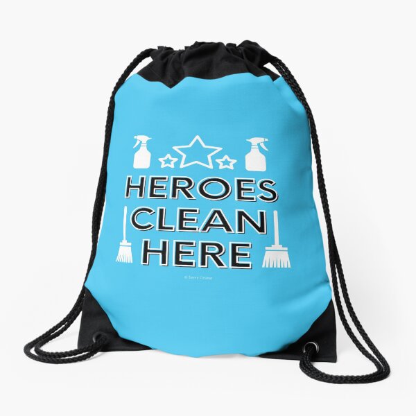 Item preview, Heroes Clean Here Broom Spray Bottle Fun Housekeeping Lady Gifts designed and sold by SavvyCleaner.